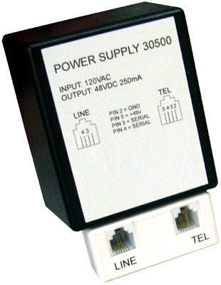 POWER SUPPLY 30500: Avaya, Magix, 4424LD,4450, 48VDC 250mA