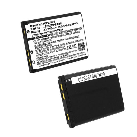 Panasonic KX-TCA285, 3.7V, 600mAh, Li-Ion Replacement Rechargeable Battery