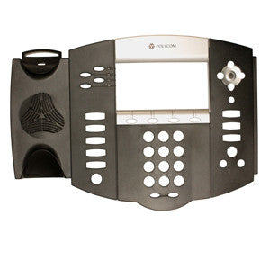 Replacement top housing plastic for Polycom, IP 550,Charcoal with Silver Bezel